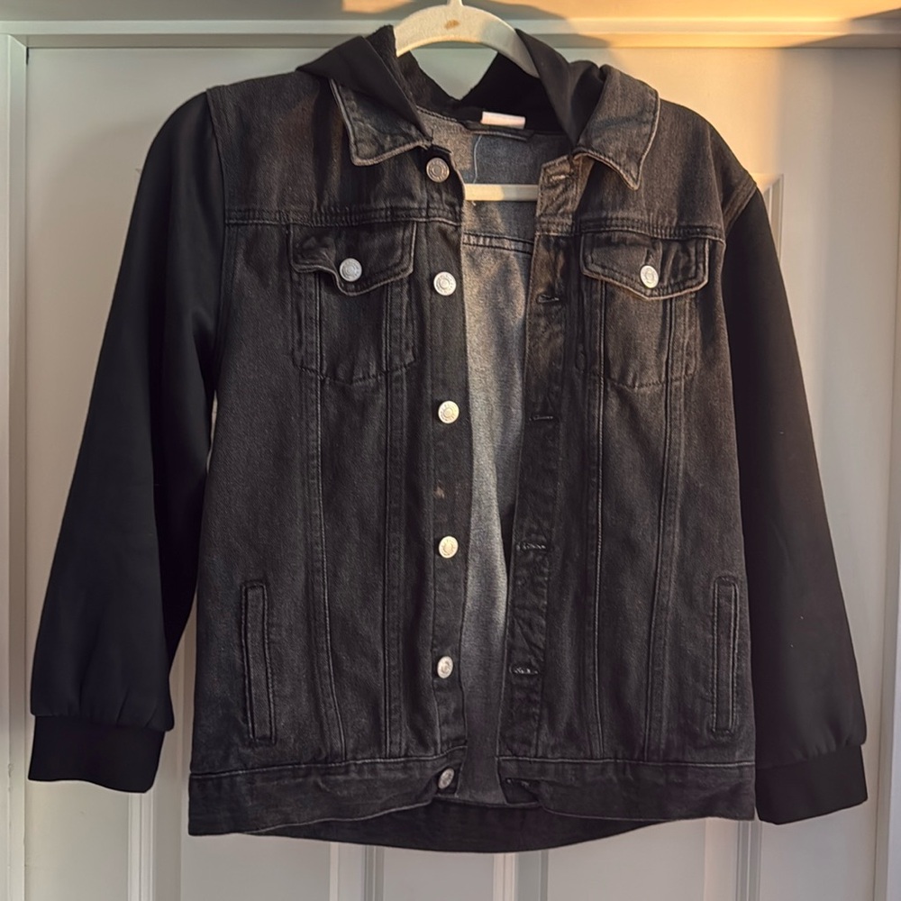 PacSun boys XL hooded Jean jacket/sweatshirt